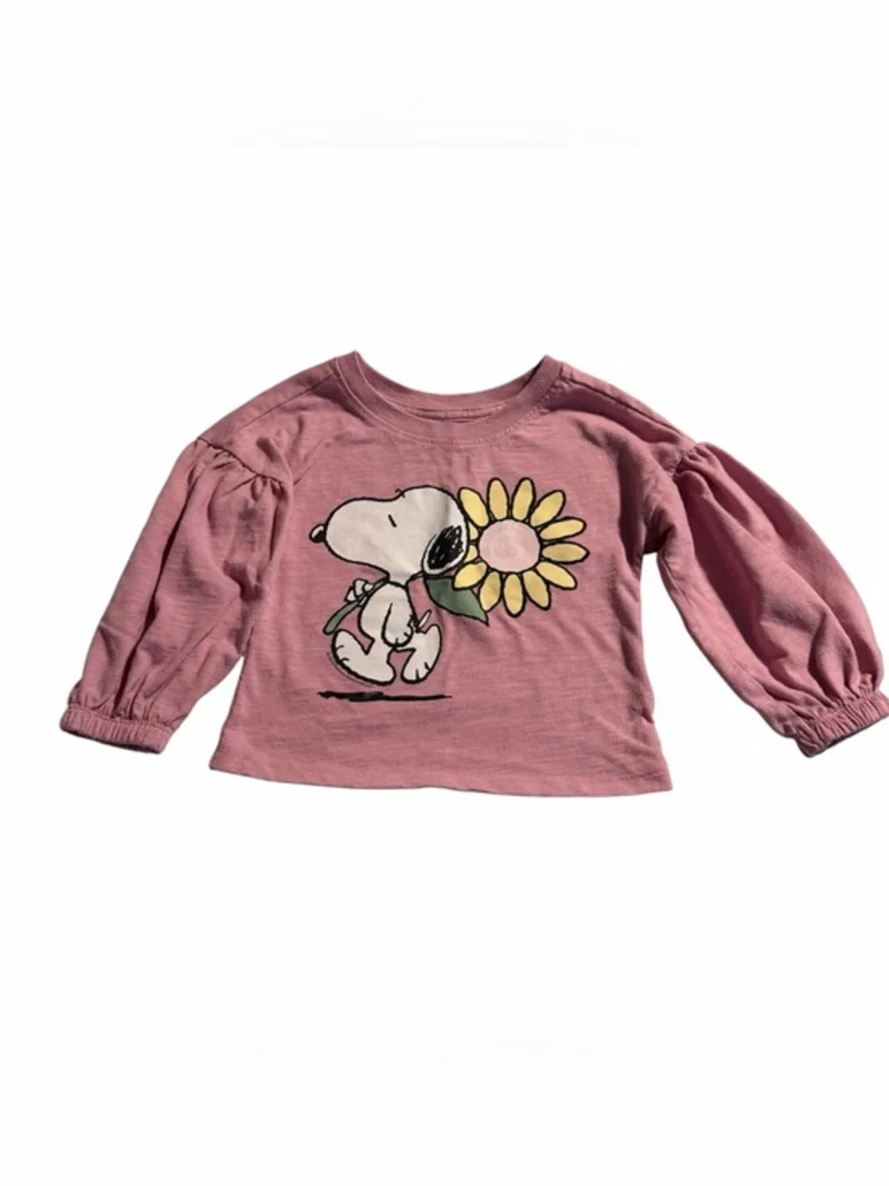 Baby gap peanuts Snoopy flower long sleeve shirt size 2T